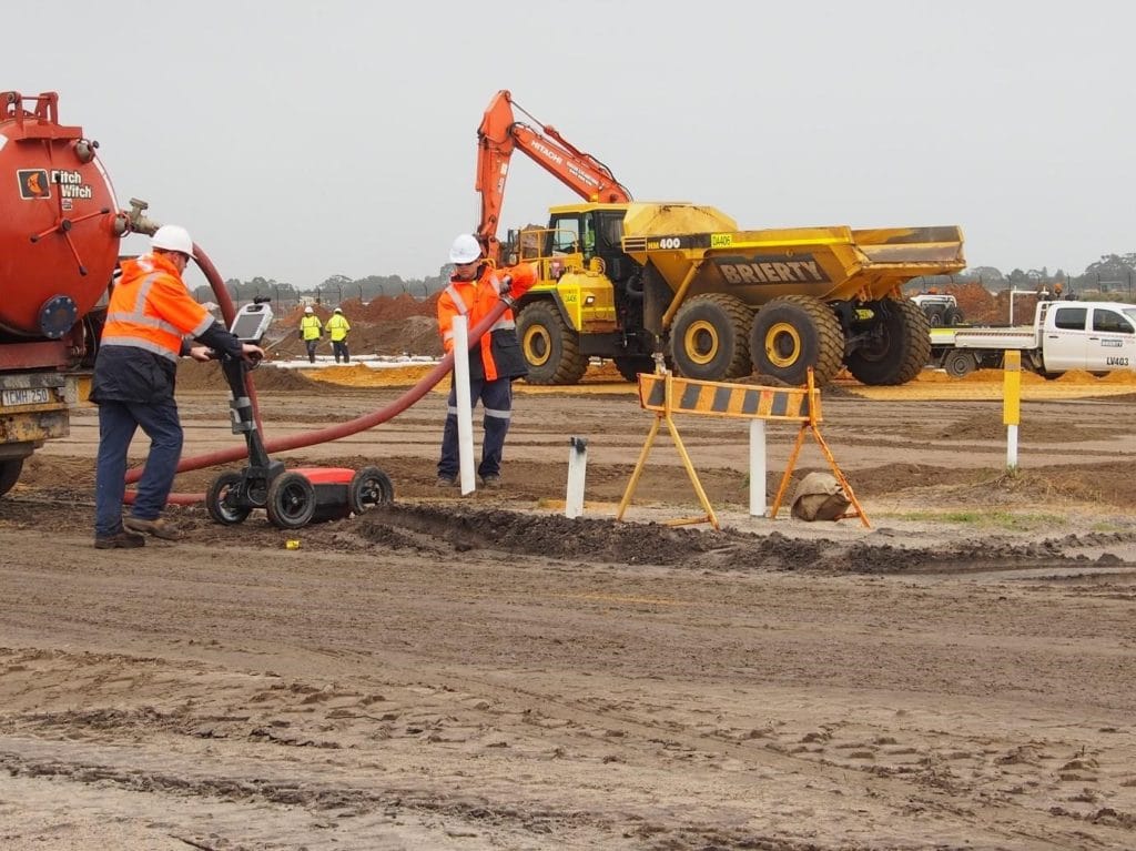 Ground Penetrating Radar at contstruction site