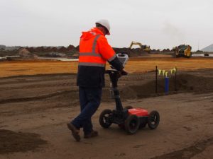 using a ground penetrating radar