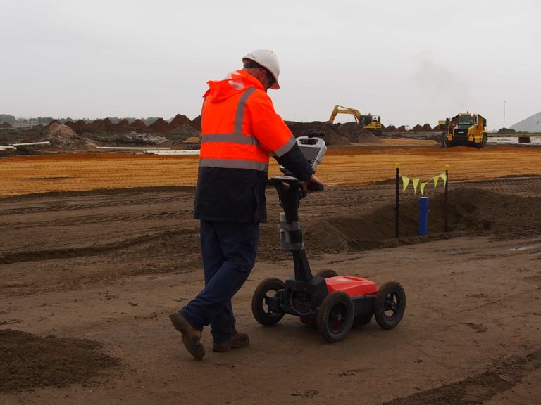 using a ground penetrating radar